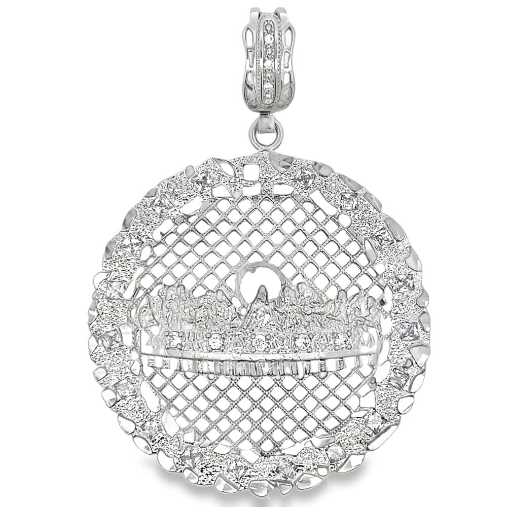 The Last Supper Nugget CZ Iced Out Pendant