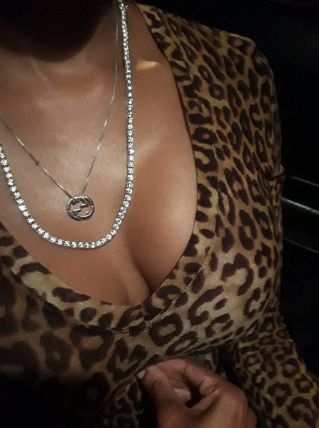 Stainless Steel 1 Row 4MM CZ Tennis Chain