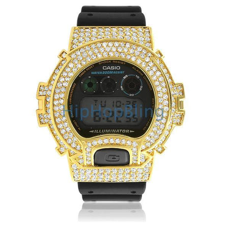 Gold Brushed Octagon Bezel Watch
