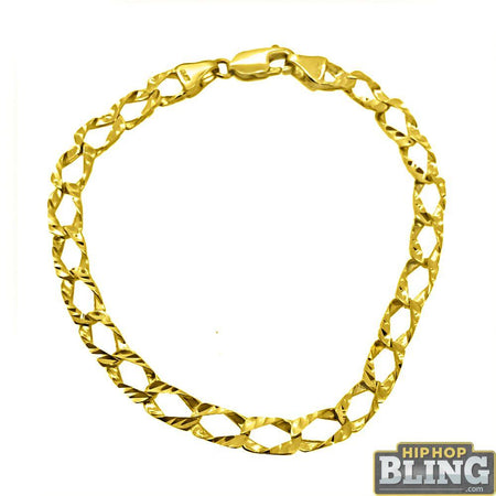 Herringbone Bracelet Gold Plated 6MM