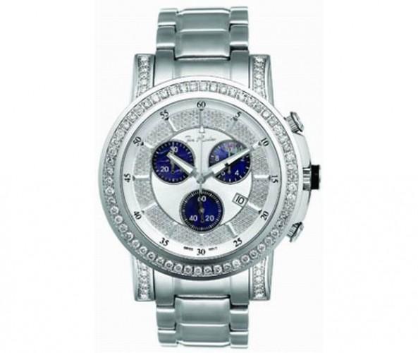 Joe Rodeo Trooper 3.25ct Diamond Watch Pearl Chrono