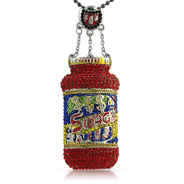 Swagu Custom Bottle Rhodium Pendant