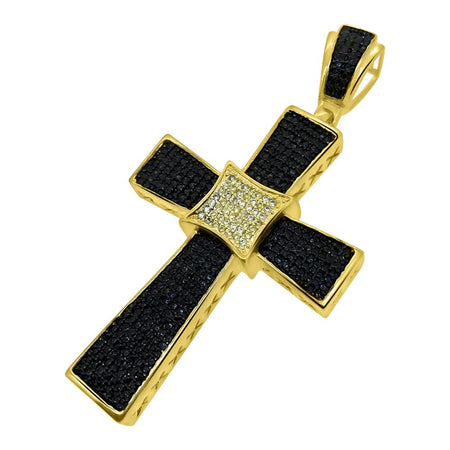 Rose Gold Cuban Crown Micro Jesus Pendant