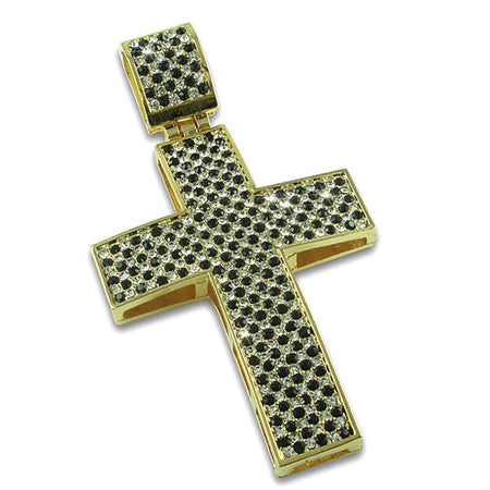 Rose Gold Cuban Crown Micro Jesus Pendant
