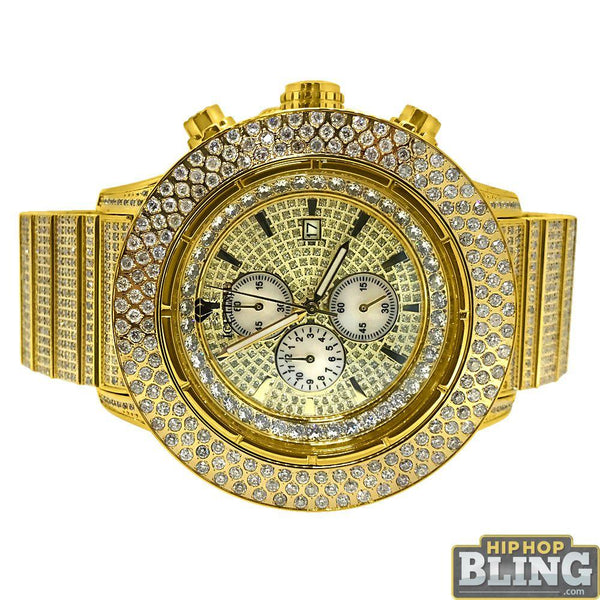 13.00 Carat Diamond IceTime Crown II Gold Watch