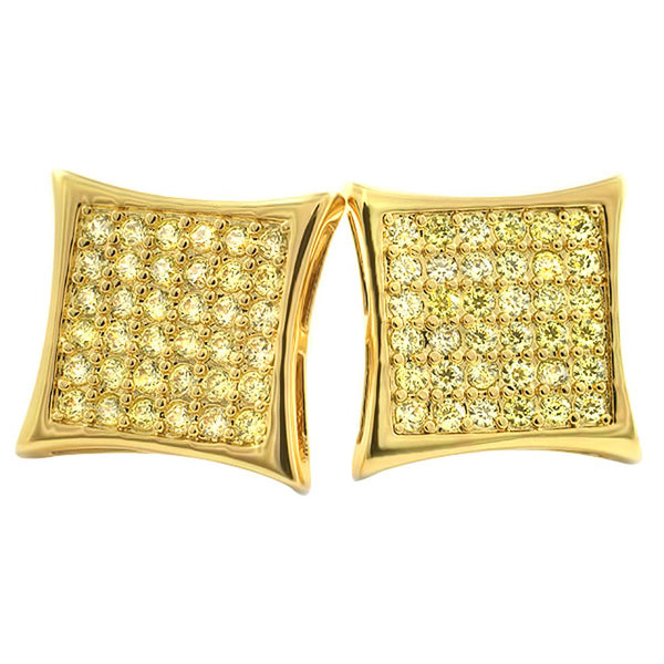Kite 72 CZ Stones Lemonade Hip Hop Earrings