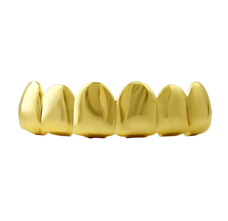Bling Bling Grillz CZ Vampire Gold Top Teeth