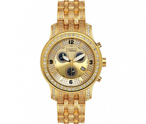 Joe Rodeo 11.00ct Diamond Watch Gold Micron 2000 Series