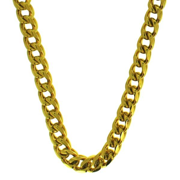 Gold 8MM Franco Chain Stainless Steel