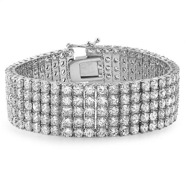 5 Row Lab Made 316L Stainless Steel Bracelet