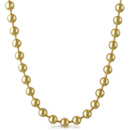 Moon Cut Chain 7MM Gold Necklace
