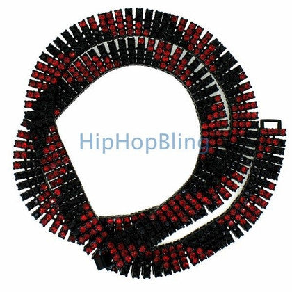 .925 Silver Black CZ 3MM Bling Bling Tennis Chain