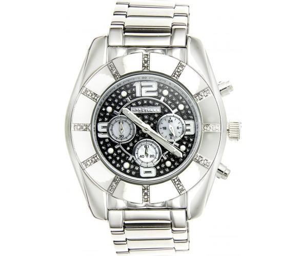 Bling Bling Diamond Watch Smooth Black Dial JoJino