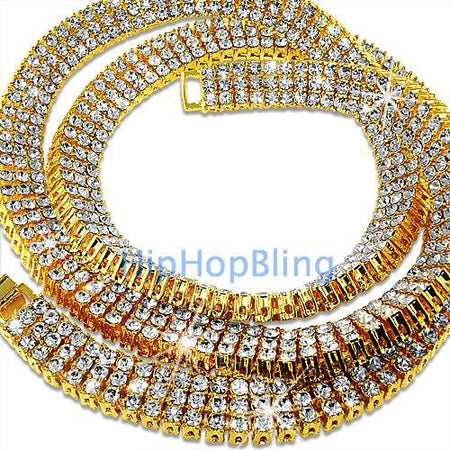 Cuban IP Gold Stainless Steel Chain Necklace 6MM