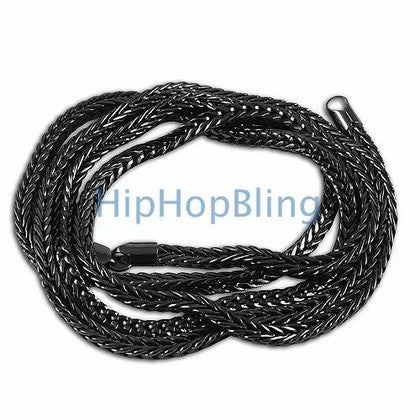 .925 Silver Black CZ 3MM Bling Bling Tennis Chain