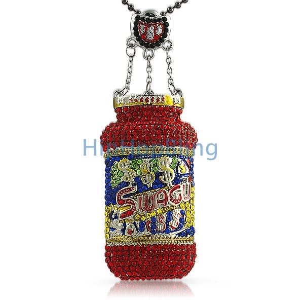Swagu Custom Bottle Hip Hop Bling Pendant