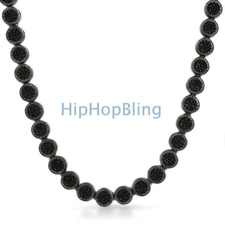 .925 Silver Black CZ 3MM Bling Bling Tennis Chain