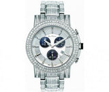 Joe Rodeo Trooper 14.50ct Full Diamond Watch Pearl Chronos