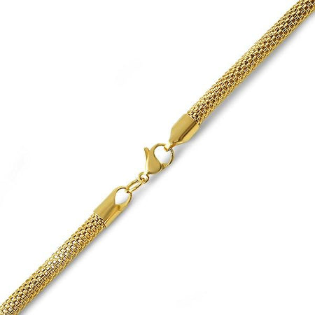 Byzantine IP Gold Stainless Steel Bracelet 6MM