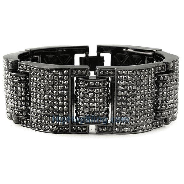 Mega Ballers Black Bling Bracelet
