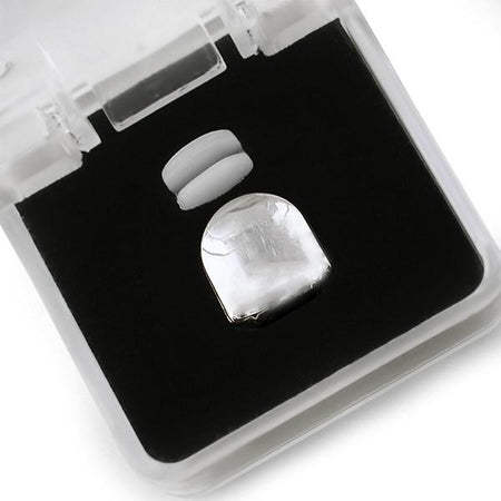 Heart Teeth Silver Grillz Top Bottom Set