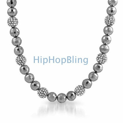 All Canary Bling on Black 1 Row Chain