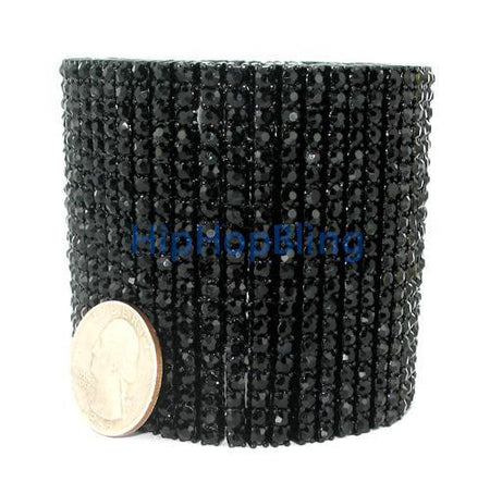 Multi Color 10MM Black Rope Disco Ball Bracelet