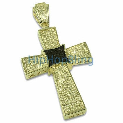 Gold Jesus Piece Pendant & Chain Small