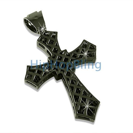 Gold Jesus Piece Pendant & Chain Small