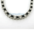 .925 Silver Black CZ 3MM Bling Bling Tennis Chain