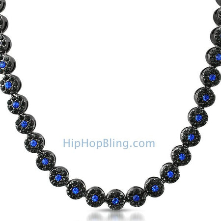 .925 Silver Black CZ 3MM Bling Bling Tennis Chain