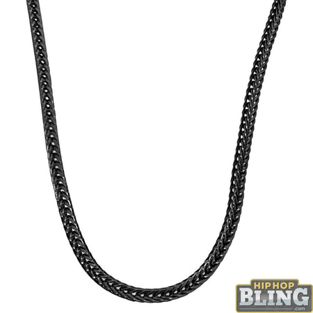 .925 Silver Black CZ 3MM Bling Bling Tennis Chain