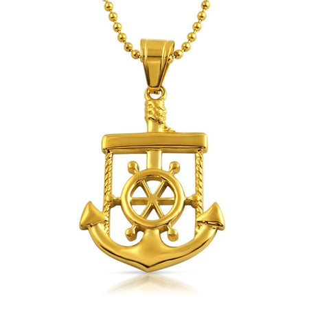 Rose Gold Cuban Crown Micro Jesus Pendant