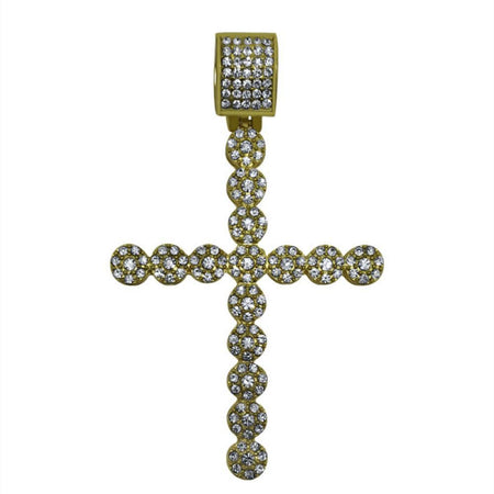 Rose Gold Cuban Crown Micro Jesus Pendant