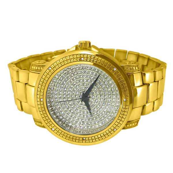 Bling Bling Dial Heavy Gold Hip Hop Watch