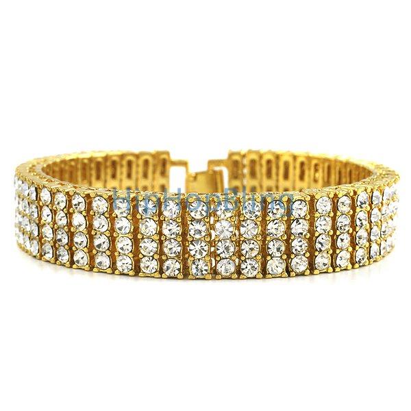 Gold 4 Row Bracelet * Premium *