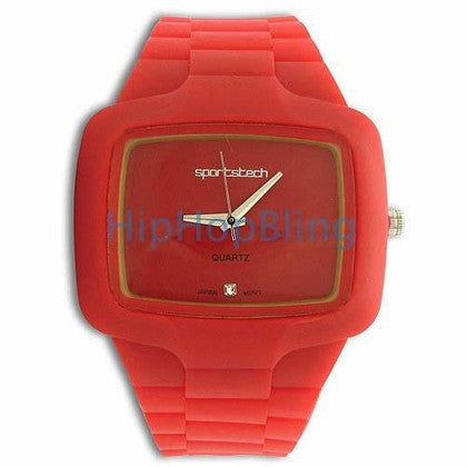 Circle in Cube Blue Hip Hop Watch