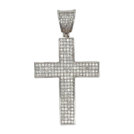 Double Iced Out Lab Ruby Gem Pendant