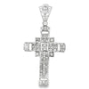 Baguette & Princess Fancy Cross CZ Iced Out Pendant HipHopBling