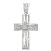 Domed Cross CZ Iced Out Pendant HipHopBling