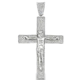 Jesus Crucifix Cross CZ Iced Out Pendant HipHopBling