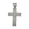 Layer 5 Row Cross CZ Iced Out Pendant HipHopBling