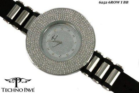 All Black Super Techno Real Diamond Watch Bling