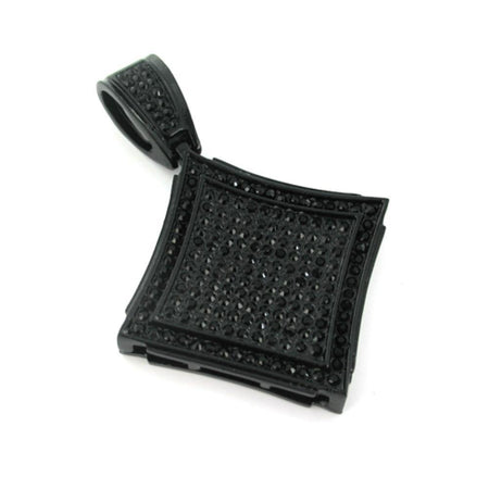 Massive Black jesus Piece CZ Micro Pave Pendant