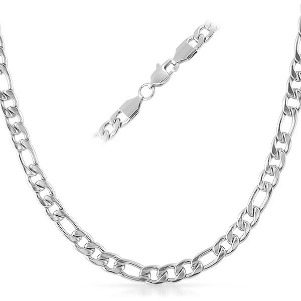 Figaro Stainless Steel Chain Necklace  6MM