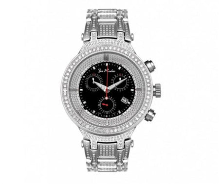 Big Face Black Super Techno Diamond Watch .10ct