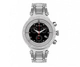 5.20ct Joe Rodeo Watch Master with Diamond Band Black Dial