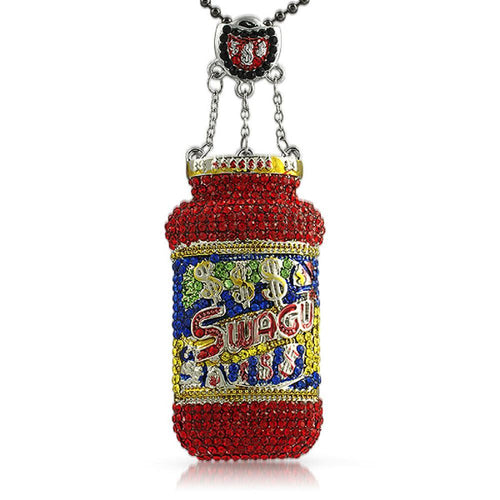 Swagu Custom Bottle Rhodium Pendant