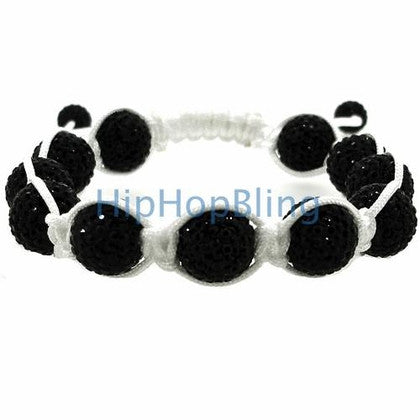 Black Dragon Bling Bling Disco Ball Bracelet 14mm