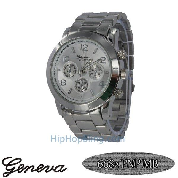 Classic Techno Pave Watch Silver